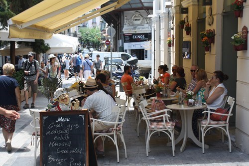 traditional cafe near Ermou street athens