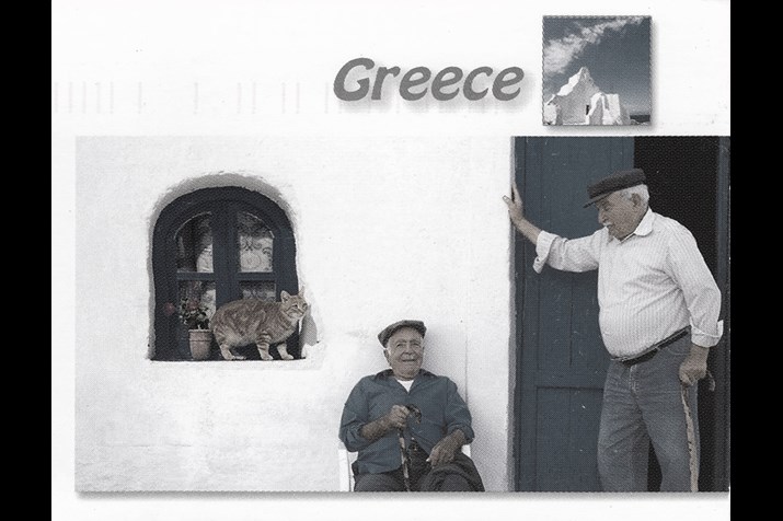 greek postcards
