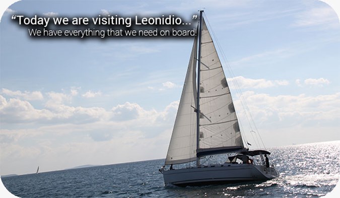 Visiting Leonidio by sailing boat