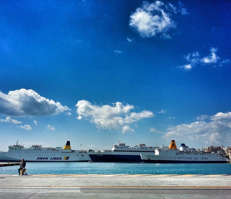 Sunny day at Piraeus